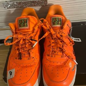 Good condition orange Air Force 1